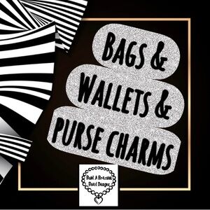 Stylish Black and White Bags & Wallets